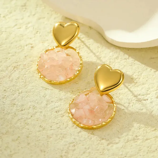 Gold_Retro_Natural_Stone_Earrings_For_Women